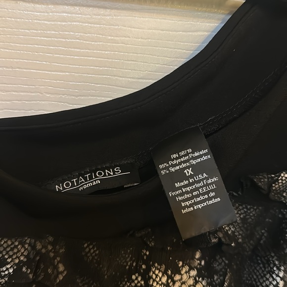 Notations Women's 1X Top - Picture 2 of 4